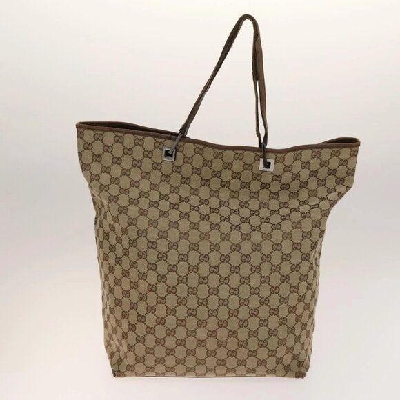 GUCCI GG Canvas GG Plus Supreme Shoulder Bag PVC 3Set Beige - Picture 2 of 15